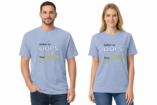 Koszulka T-Shirt Comfort Colors - "OOPS - If" - Pastelowa Bawełniana | by AnnaPAP