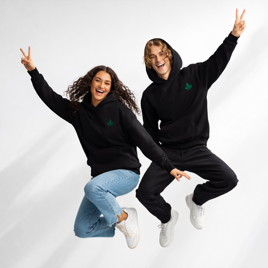 Bluza  Oversize Hoodie – Czarna Gruba i miękka bluza z kapturem