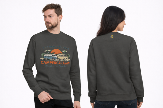 Bluza "Campercaravan" –  Retro Van Life -  Sewatshirt 100% Cotton - Karavaning