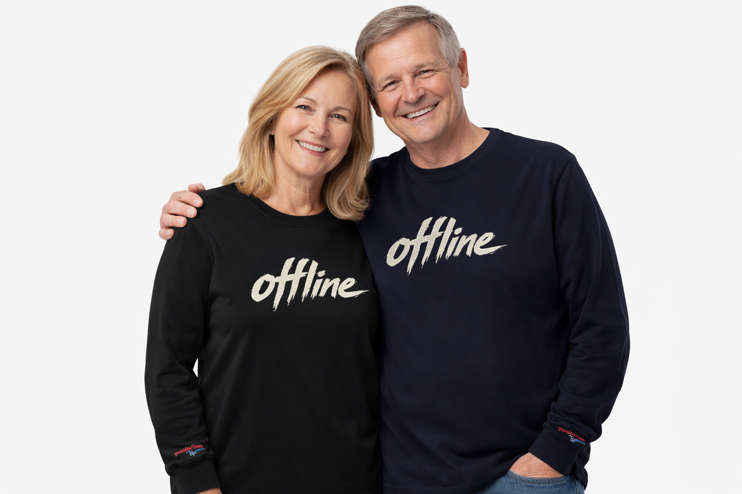 Bluzka Koszulka z Długim Rękawem "OFFLINE"  –  Unisex z Haftem | BTL by AnnaPAP