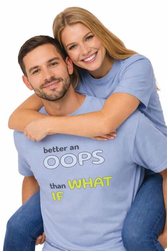 Koszulka T-Shirt  Comfort Colors - "OOPS - If" - Pastelowa Bawełniana | by AnnaPAP