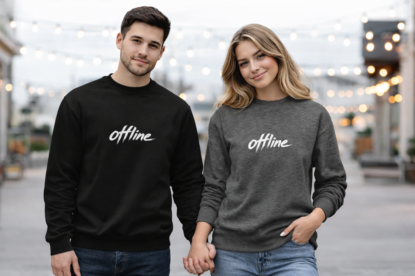 Bluza Oversize "Offline" – Streetwear z Charakterem Unisex - Premium Bawełna |  BTL by AnnaPAP