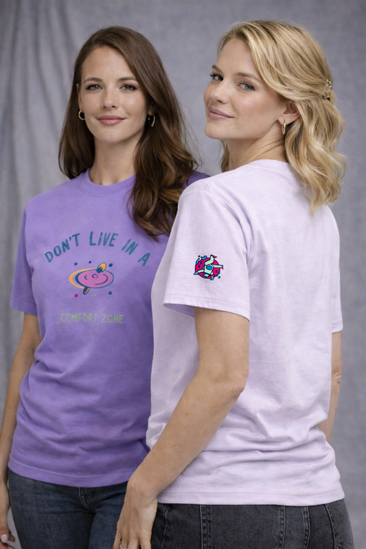 Damska Koszulka T-Shirt  Comfort Colors - "Comfort Zone" - Pastelowa Bawełniana | by AnnaPAP